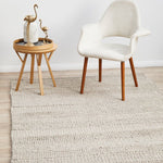 Hand Braided Beige Rug - 280 x 190cm Rug UN Rugs-Local   