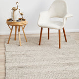 Hand Braided Beige Rug - 280 x 190cm Rug UN Rugs-Local   