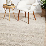 Hand Braided Beige Rug - 280 x 190cm Rug UN Rugs-Local   