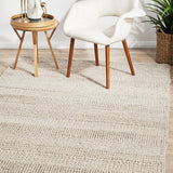 Hand Braided Beige Rug - 280 x 190cm Rug UN Rugs-Local   