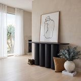 Harlow 1.7m Console Table - Full Black