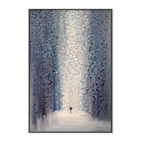 Hazy Rain, By Ekaterina Ermilkina Wall Art Gioia-Local Black Framed Canvas 40x60cm
