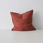Como Linen Stonewashed Vintage Look Cushion Cushion Weave-Local