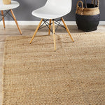 Heritage 220 x 150cm Handwoven Rug - Natural Rug UN Rugs-Local   