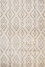 Hiero Bohemian Patterned Rug - Ivory and Grey 200cm x 290 cm Designer Rug Mos-Local   