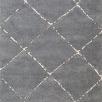 Hiero Diamond Patterned Rug - Grey and Ivory 200cm x 290 cm Rug Mos-Local   