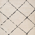 Hiero Diamond Patterned Rug - Ivory and Charcoal 160 cm x 230 cm Rug Mos-Local   