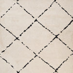 Hiero Diamond Patterned Rug - Ivory and Charcoal 200 cm x 290 cm Rug Mos-Local   