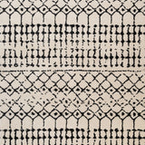 Hiero Geometric Tribal Patterned Rug - Ivory and Charcoal 300 cm x 390 cm Rug Mos-Local   