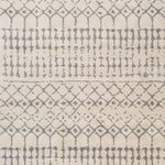 Hiero Geometric Tribal Patterned Rug - Ivory and Grey 240 cm x 320 cm Rug Mos-Local   