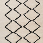 Hiero Moroccan Patterned Rug - Ivory and Charcoal 300 cm x 390 cm Rug Mos-Local   