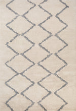 Hiero Moroccan Patterned Rug - Ivory and Grey 160cm x 230 cm Designer Rug Mos-Local   