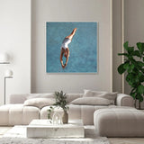 High Diver In Aqua Sky, By Sarah Morrissette Wall Art Gioia-Local
