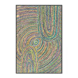Home Amongst the Wildflowers, By Julianne Wade Wall Art Gioia-Local 40x60cm Framed Canvas Black