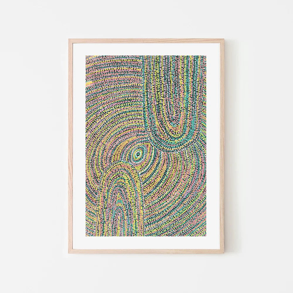 Home Amongst the Wildflowers, By Julianne Wade Wall Art Gioia-Local 40x60cm Framed Poster Black