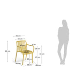 Isabella Dining Chair - Mustard Outdoor Chair The Form-Local