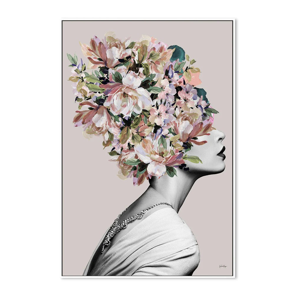 Isolda, By Ana Paula Hoppe Wall Art Gioia-Local White Framed Canvas 40x60cm