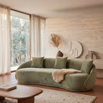 Jake 4 Seater Fabric Sofa - Elegant Sage Sofa Forever-Core