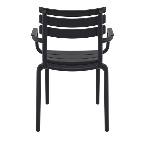 Set of 2 - Keller Indoor / Outdoor Dining Armchair - Black