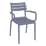 Set of 2 - Keller Indoor / Outdoor Dining Armchair - Grey Dining Armchair Furnlink-Local   