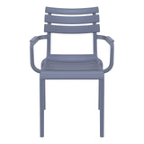 Set of 2 - Keller Indoor / Outdoor Dining Armchair - Grey Dining Armchair Furnlink-Local   