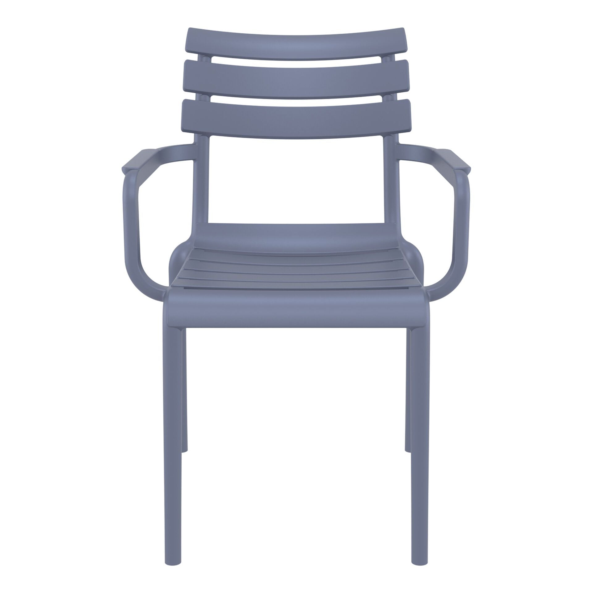 Set of 2 - Keller Indoor / Outdoor Dining Armchair - Grey Dining Armchair Furnlink-Local   