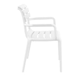 Set of 2 - Keller Indoor / Outdoor Dining Armchair - White Dining Armchair Furnlink-Local   