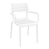 Set of 2 - Keller Indoor / Outdoor Dining Armchair - White Dining Armchair Furnlink-Local   