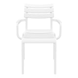 Set of 2 - Keller Indoor / Outdoor Dining Armchair - White Dining Armchair Furnlink-Local   