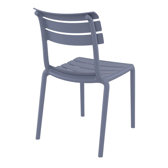 Set of 2 - Keller Indoor / Outdoor Dining Chair - Grey