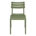 Set of 2 - Keller Indoor / Outdoor Dining Chair - Olive Green