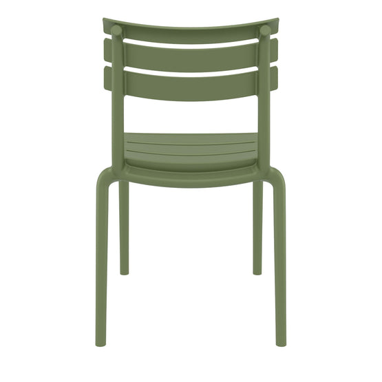 Set of 2 - Keller Indoor / Outdoor Dining Chair - Olive Green