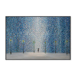 Kiss Under The Rain, By Ekaterina Ermilkina Wall Art Gioia-Local 60x40cm Framed Canvas Black