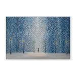Kiss Under The Rain, By Ekaterina Ermilkina Wall Art Gioia-Local 60x40cm Framed Canvas White