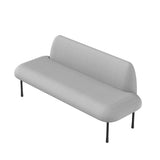 Evolve Large Office Pod - Meet | Rear Utility Panel (4 Person) - White by Humble Office