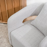 Seam Armchair - Beige Linen Armchair OL Sofa-Core