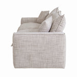 Bucha 3 Seater Fabric Sofa - Cream Sofa Iggy-Core