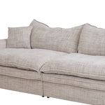 Bucha 3 Seater Fabric Sofa - Cream Sofa Iggy-Core