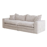 Bucha 3 Seater Fabric Sofa - Cream Sofa Iggy-Core