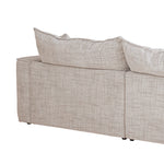 Bucha 3 Seater Fabric Sofa - Cream Sofa Iggy-Core
