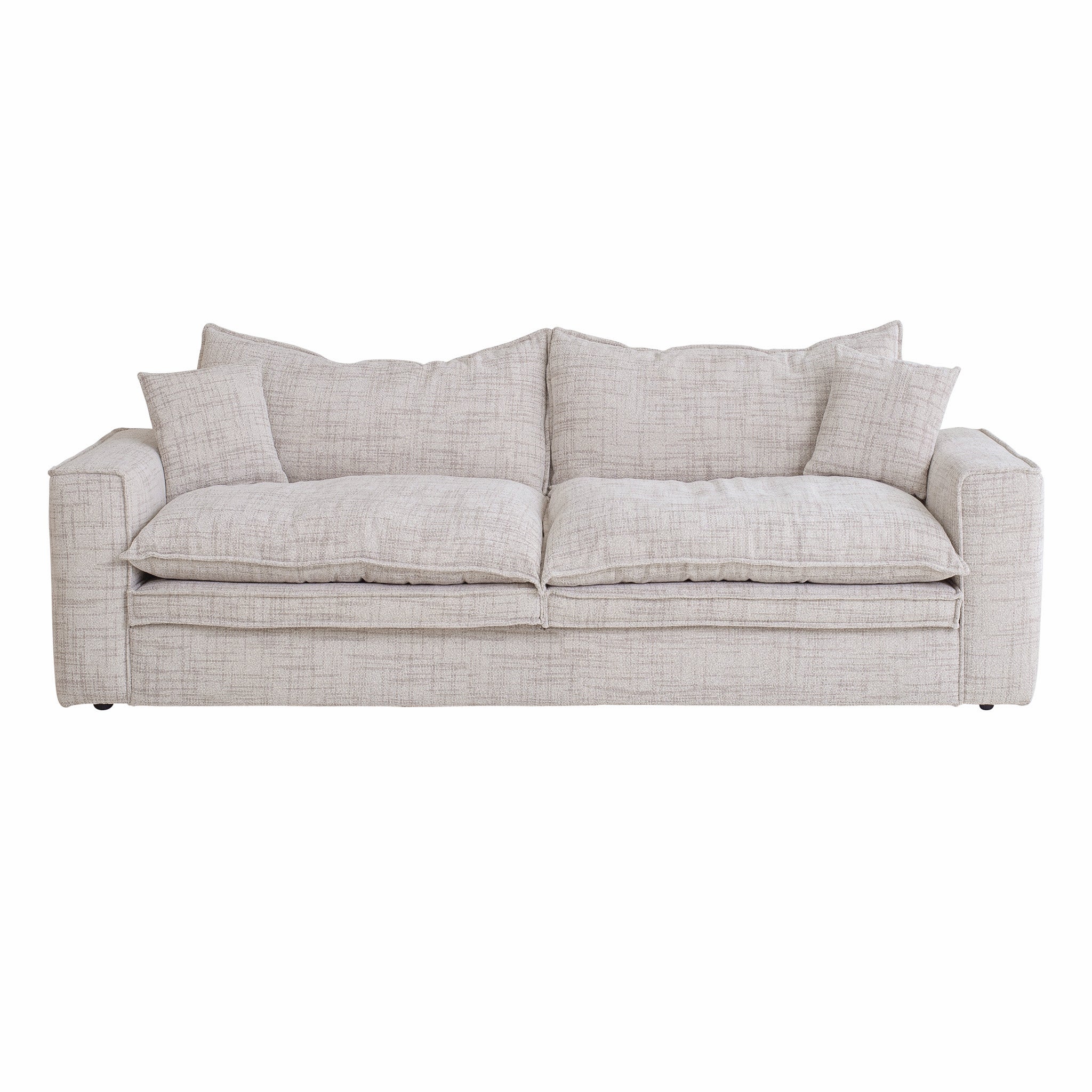 Bucha 2 Seater Fabric Sofa - Cream Sofa Iggy-Core