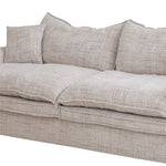 Bucha 2 Seater Fabric Sofa - Cream Sofa Iggy-Core