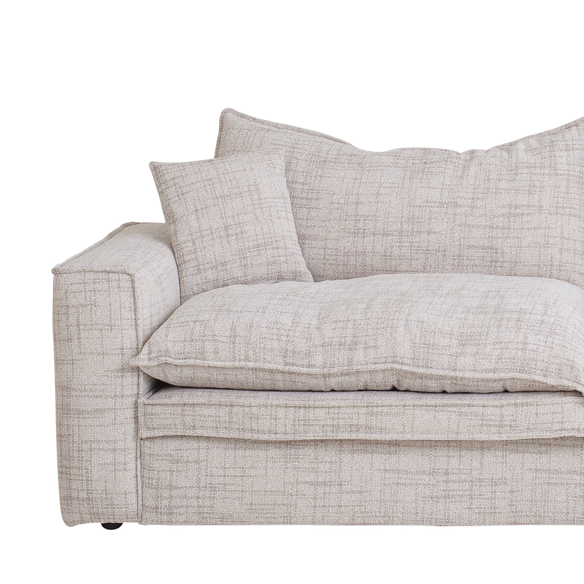 Bucha 2 Seater Fabric Sofa - Cream Sofa Iggy-Core