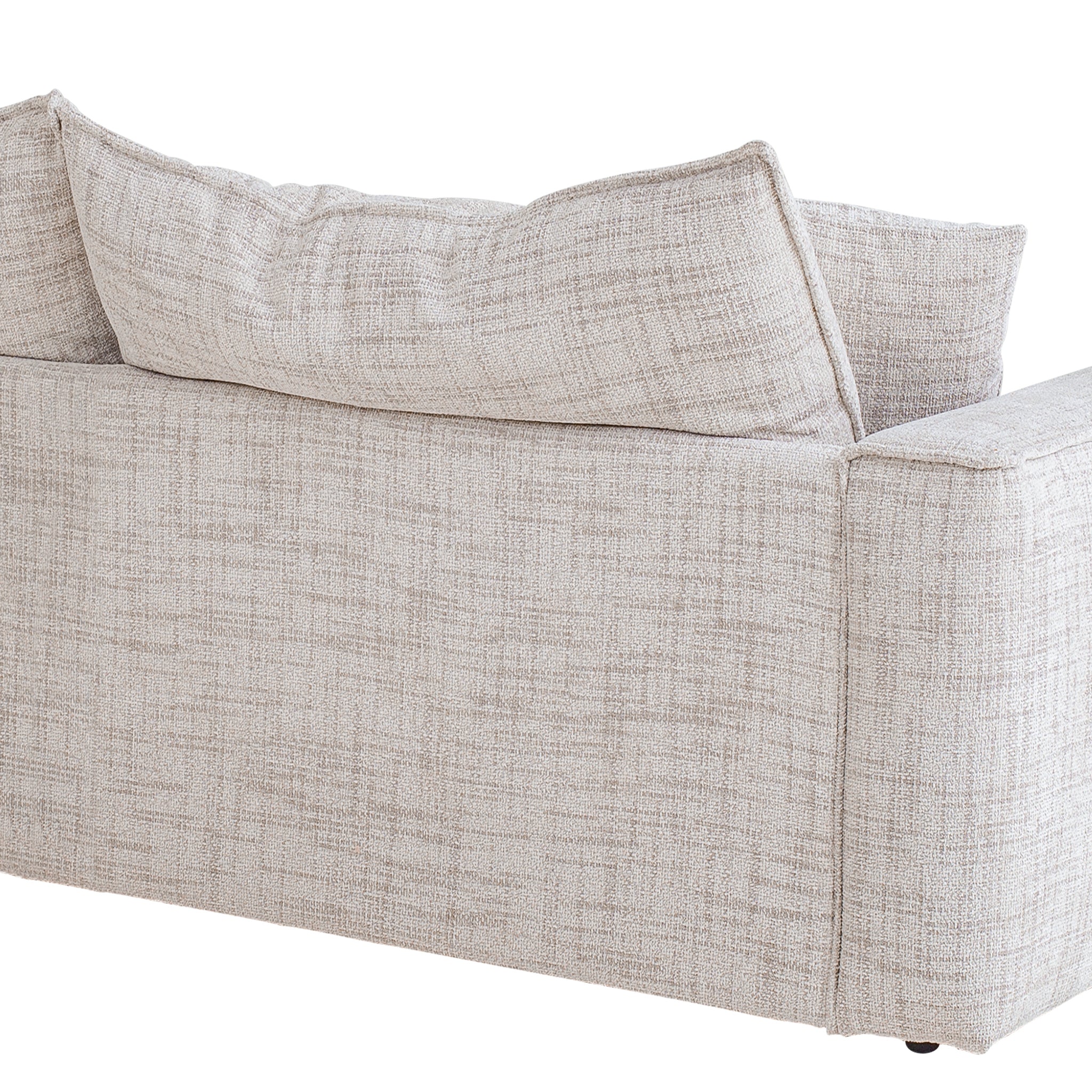 Bucha 2 Seater Fabric Sofa - Cream Sofa Iggy-Core