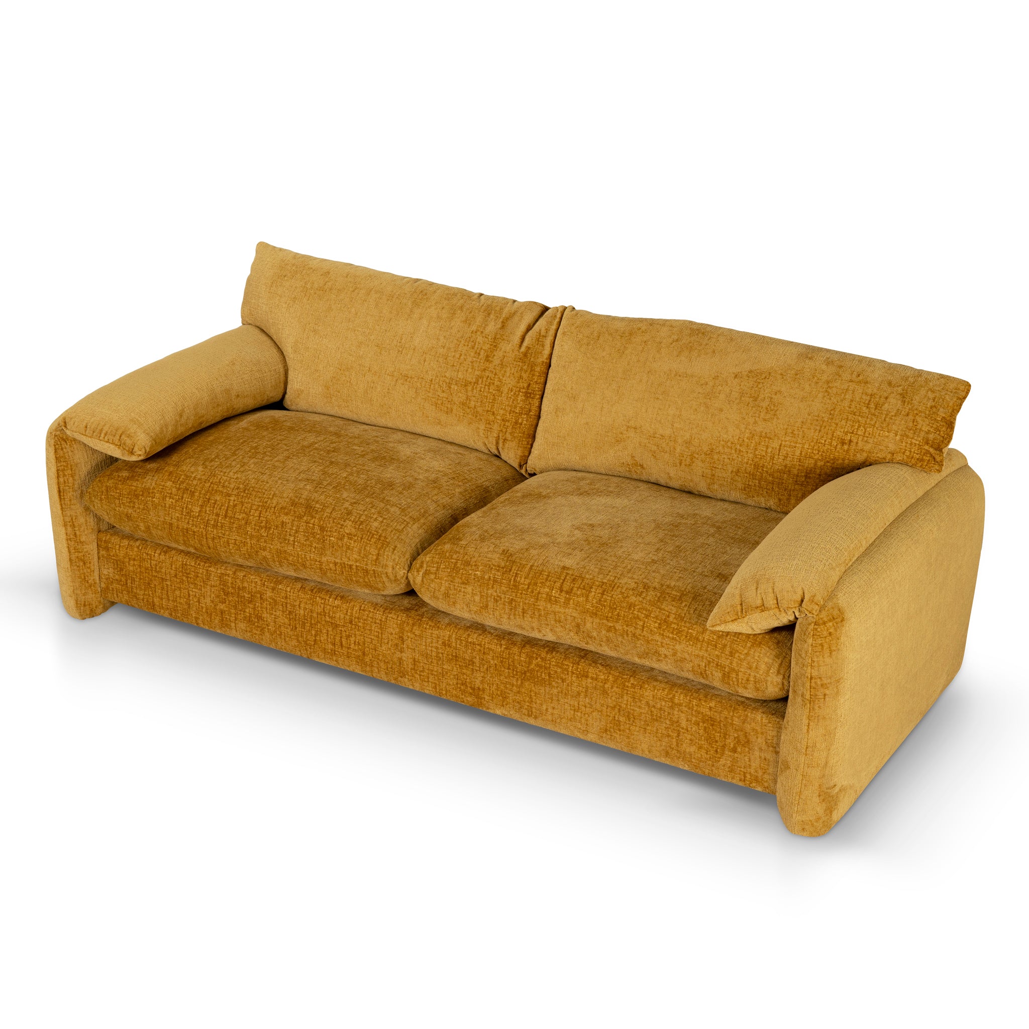 Jordie 3 Seater Fabric Sofa - Ochre - Last One Sofa Casa-Core