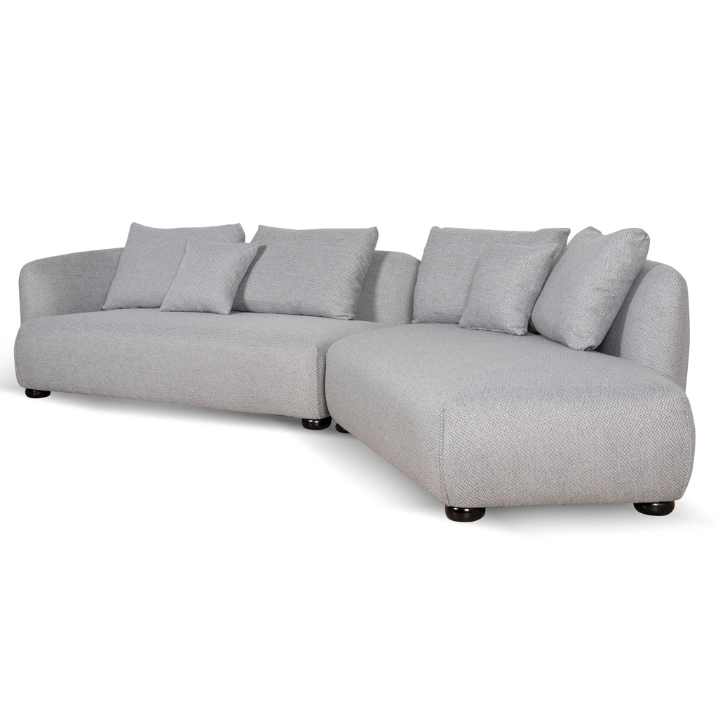 Ex Display - Marius 3 Seater Right Chaise Sofa - Grey Sofa Casa-Core