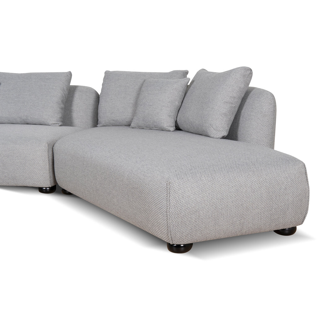 Ex Display - Marius 3 Seater Right Chaise Sofa - Grey Sofa Casa-Core