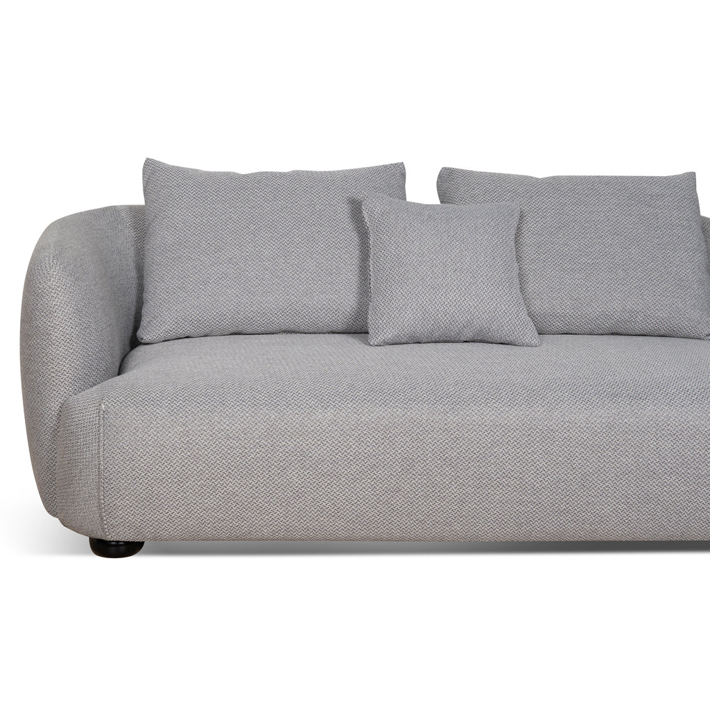 Ex Display - Marius 3 Seater Right Chaise Sofa - Grey Sofa Casa-Core