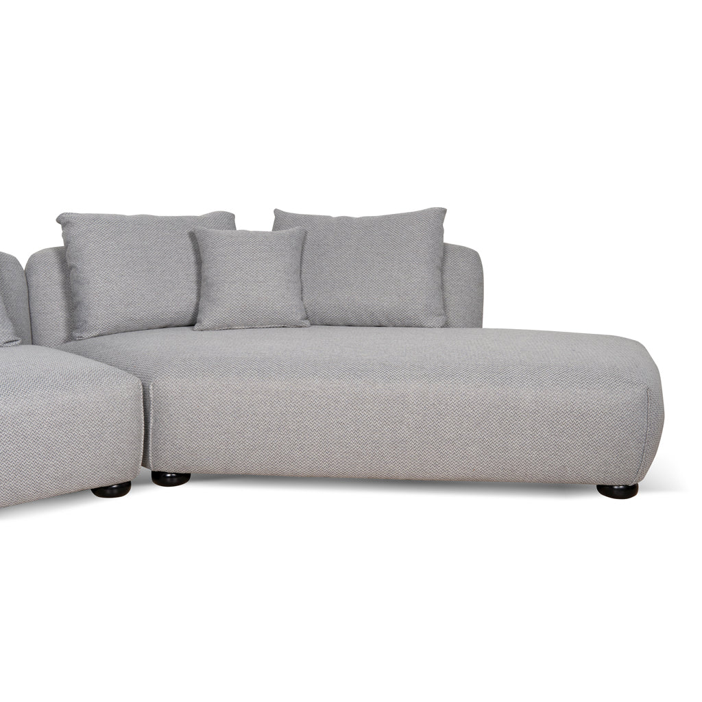 Ex Display - Marius 3 Seater Right Chaise Sofa - Grey Sofa Casa-Core