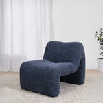 Saini Fabric Lounge Chair - Moss Navy Lounge Chair Casa-Core